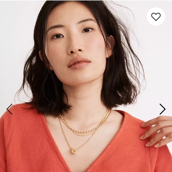 Madewell‎ Ottoman Jacquard Ruched-Front Top size M orange short sleeves - Picture 5 of 10